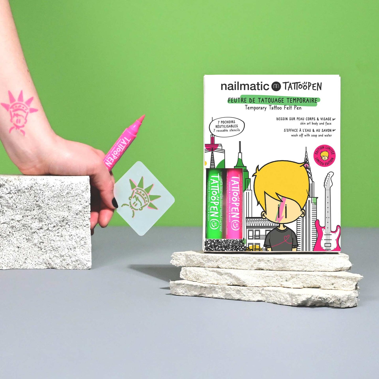 Nailmatic Tattoo Pen Set - LIMITED EDITION NEWYORK