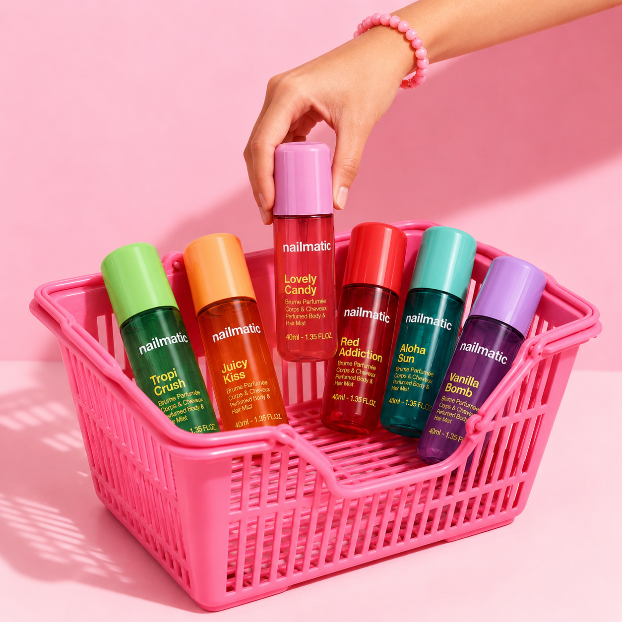 Nailmatic body and hair mist lovely candy