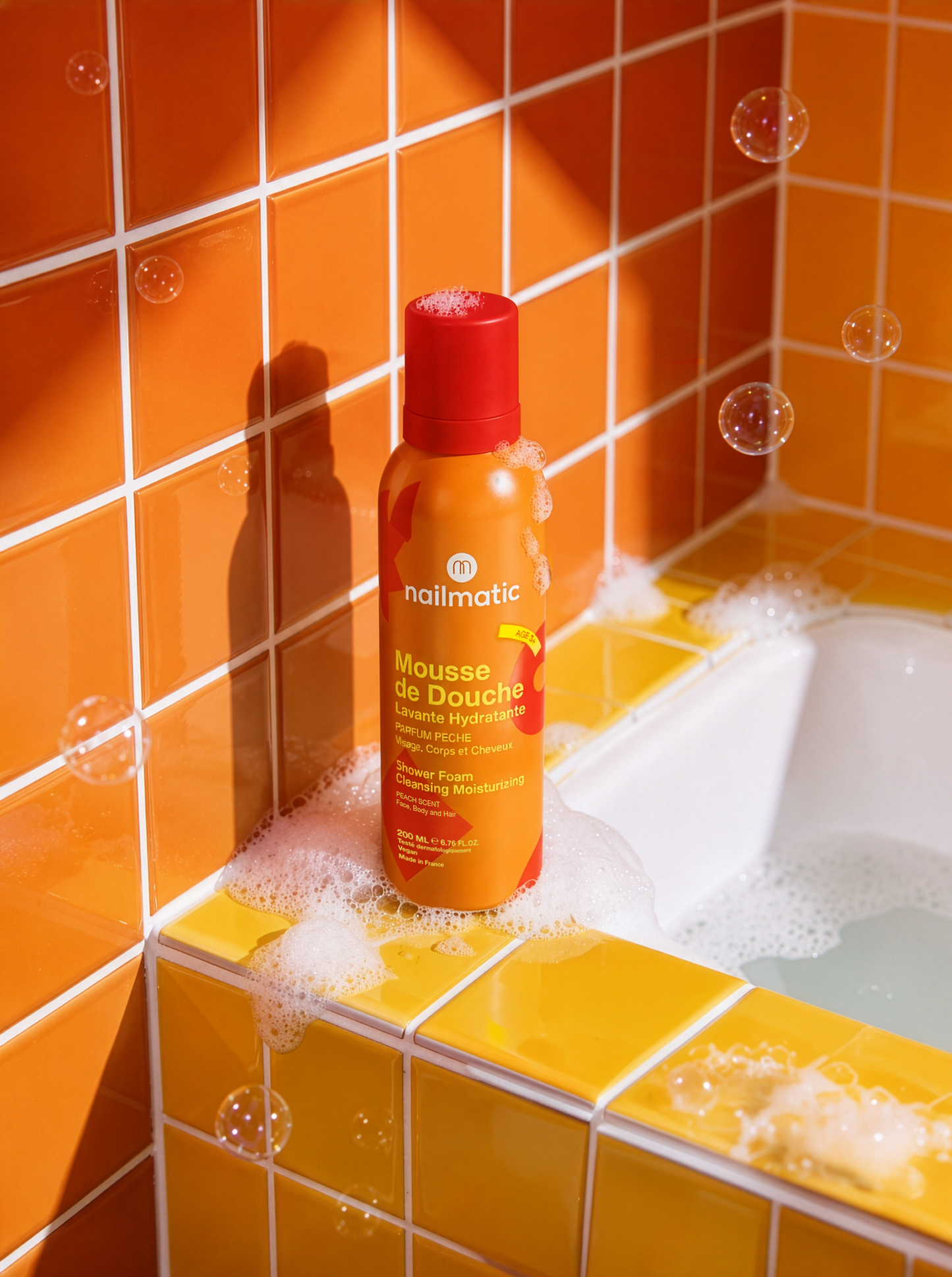 Nailmatic shower foam peach
