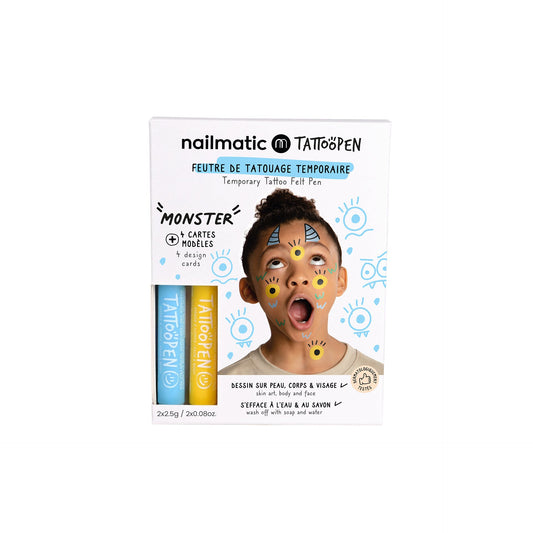 Nailmatic Tattoo Pens & Stencils - Monster