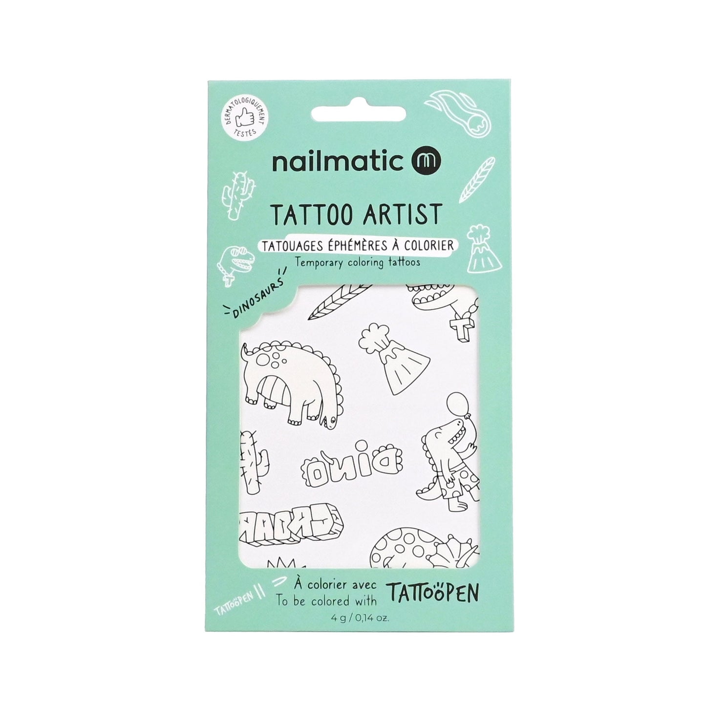 Nailmatic Temporary Colouring Tattoo - Dinosaurs