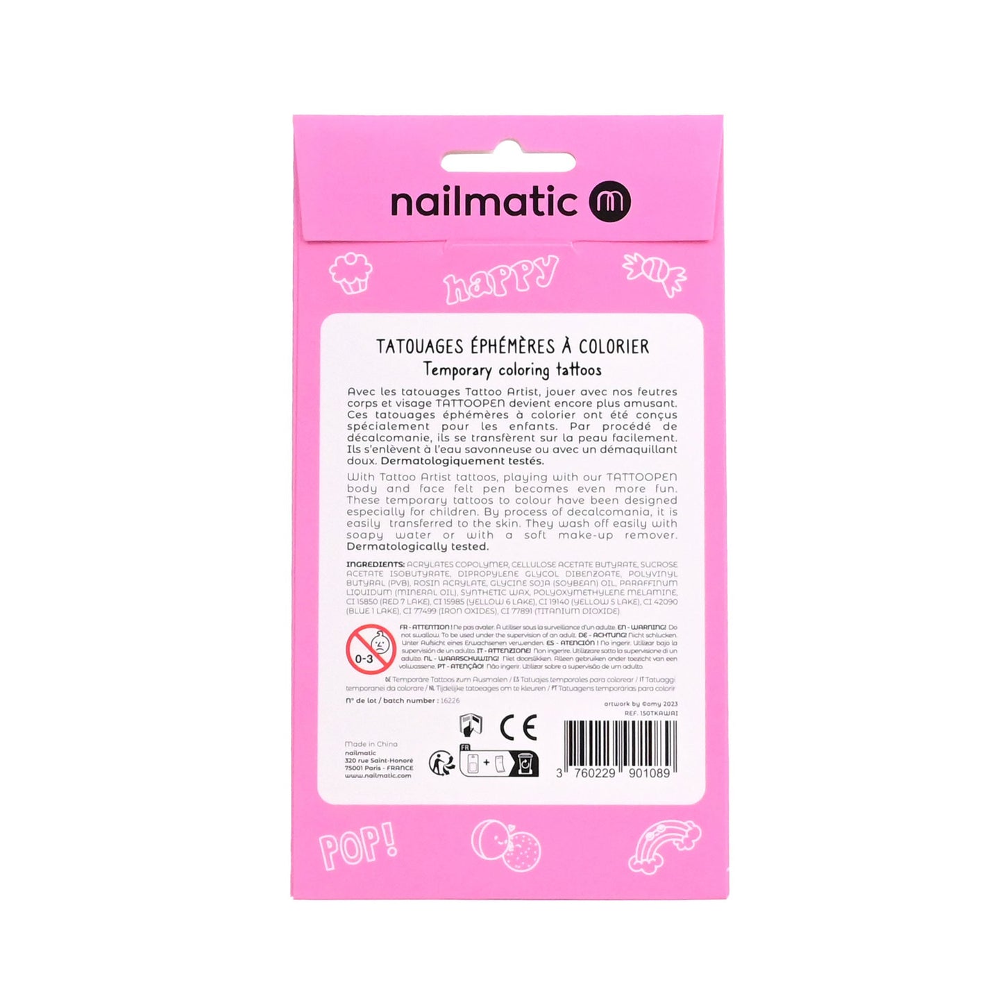 Nailmatic Temporary Colouring Tattoo - Kawai