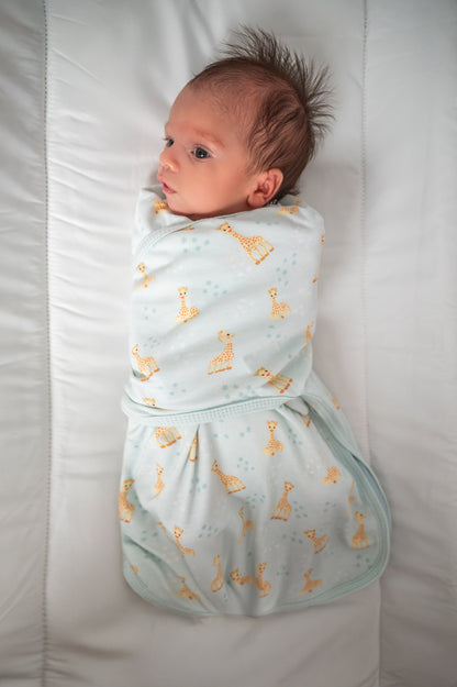Bliss Snug: Set of 2 Swaddles Sophie la girafe/ Stars, Sky