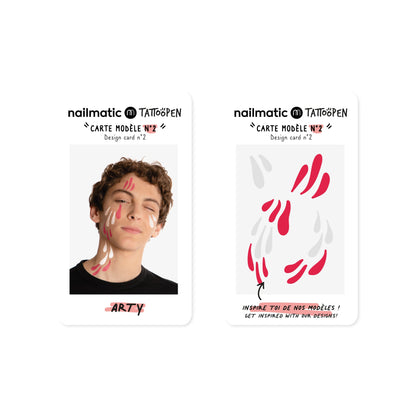 Nailmatic Tattoo Pens & Stencils - Arty