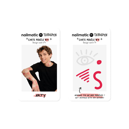 Nailmatic Tattoo Pens & Stencils - Arty