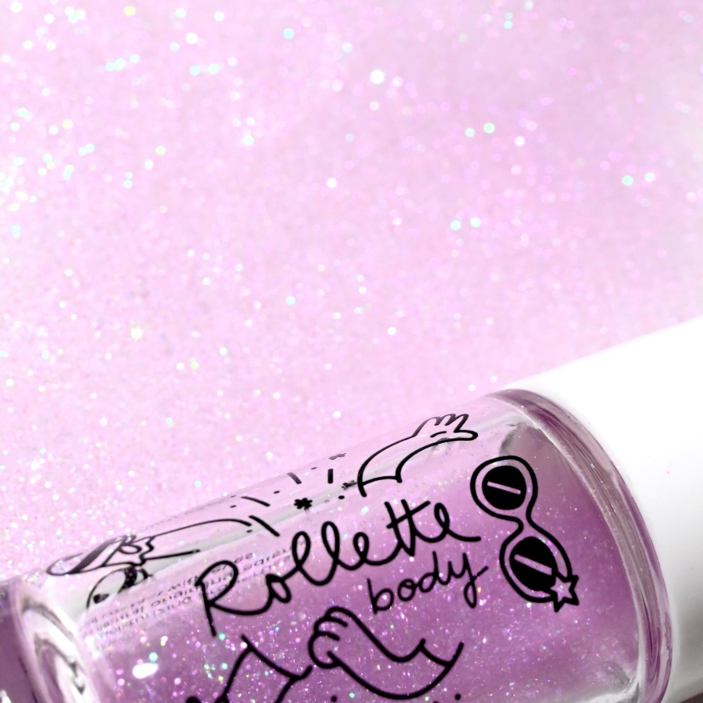 nailmatic Body Glitter Rollette - Cherry