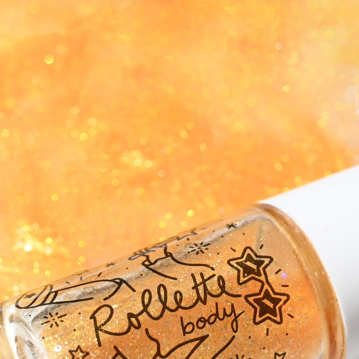 nailmatic Body Glitter Rollette - Super Gold Cherry