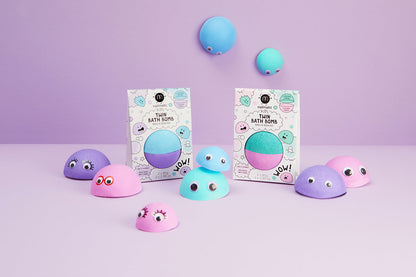 nailmatic Bath Bomb Twin - Pink & Lagoon Green