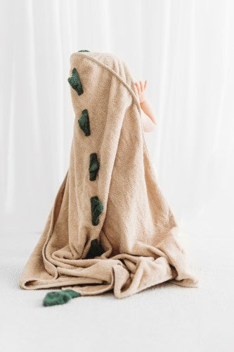 My Little Monsters® 100% Organic Baby Hooded Towel - SAND