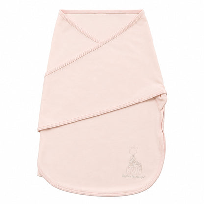 Bliss Snug: Set of 2 Swaddles Sophie la girafe Leaves - Pink