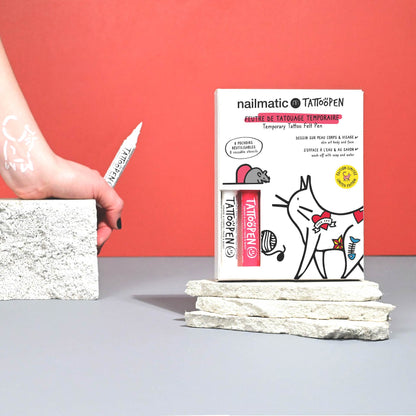 Nailmatic Tattoo Pen Set - LIMITED EDITION CAT