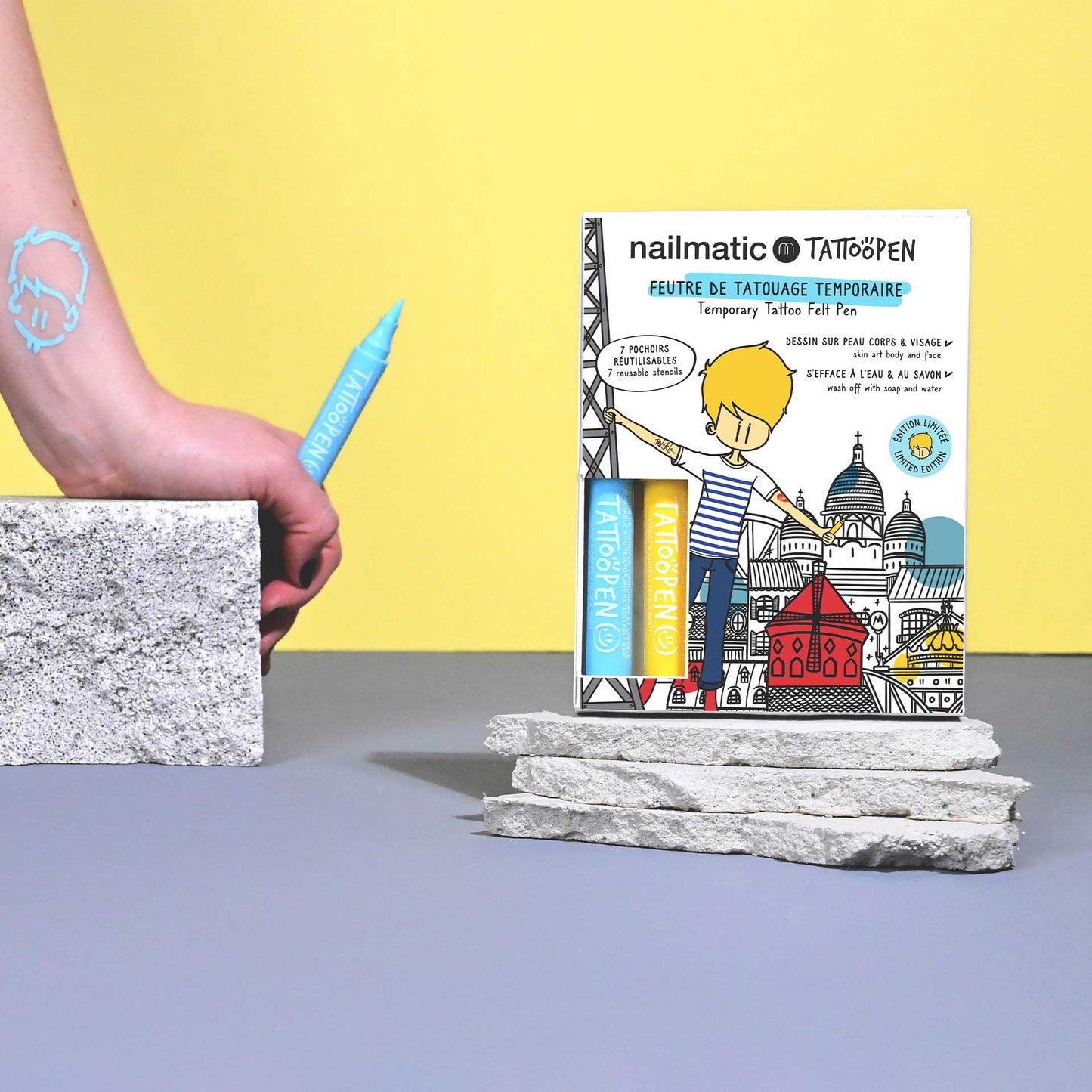 Nailmatic Tattoo Pen Set - LIMITED EDITION PARIS