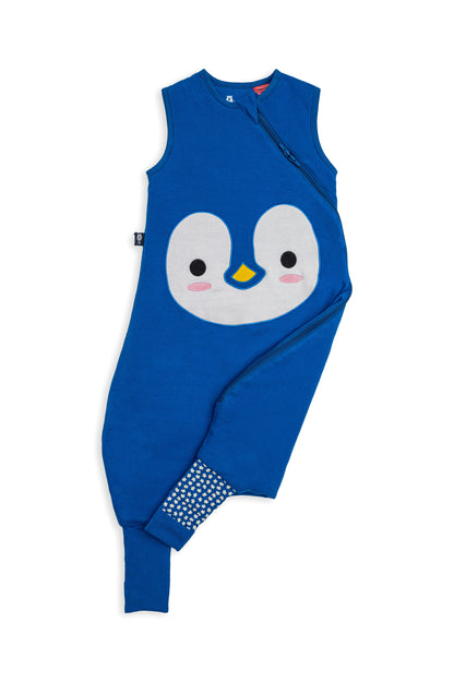 Bliss Jump, Sleeping Bag with Legs, 1 TOG, 18-36 months, Penguin, Patch Blue