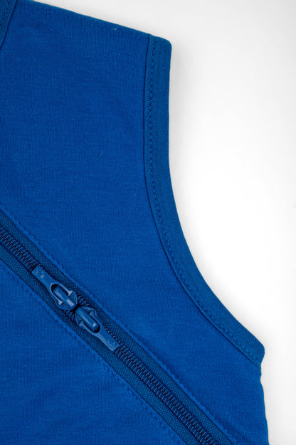 Bliss Jump, Sleeping Bag with Legs, 2.5 TOG, 6-18 months, Penguin, Patch Blue