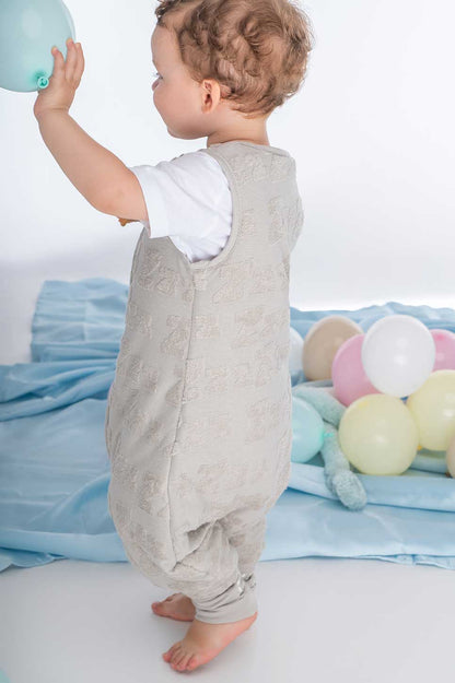 Bliss Jump, Sleeping Bag with Legs, 2.5 TOG, 6-18 months, Dreamy Zzz, Tufted Grey