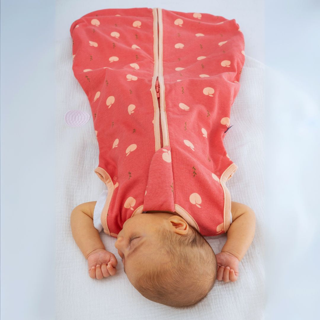 Bliss Sac, Sleeping Bag, 2.5 TOG, 18-36 months, Peaches, Print Peach
