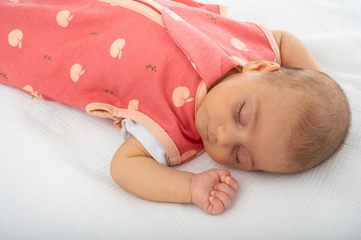 Bliss Sac, Sleeping Bag, 1 TOG, 18-36 months, Peaches, Print Peach