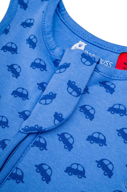 Bliss Sac, Sleeping Bag, 1 TOG, 6-18 months, VROOM Cars, Print Petrol