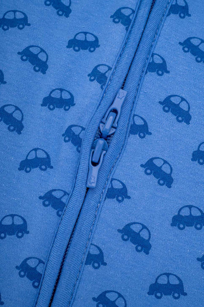 Bliss Sac, Sleeping Bag, 1 TOG, 18-36 months, VROOM Cars, Print Petrol