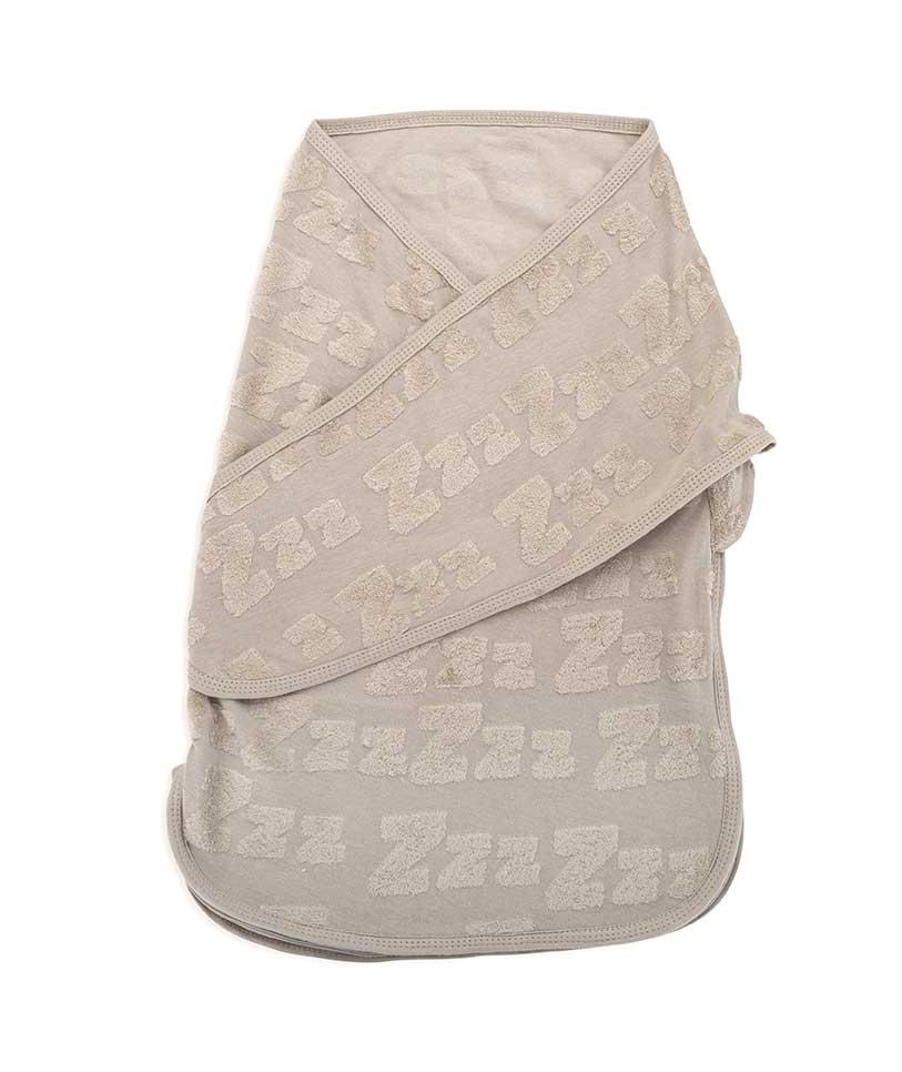 Bliss Snug: Set of 2 Swaddles ZZZ Tufted Sky & Grey