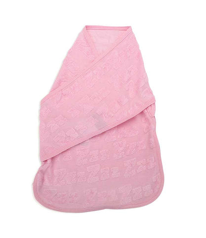 Bliss Snug: Set of 2 Swaddles ZZZ Tufted Pink & Grey