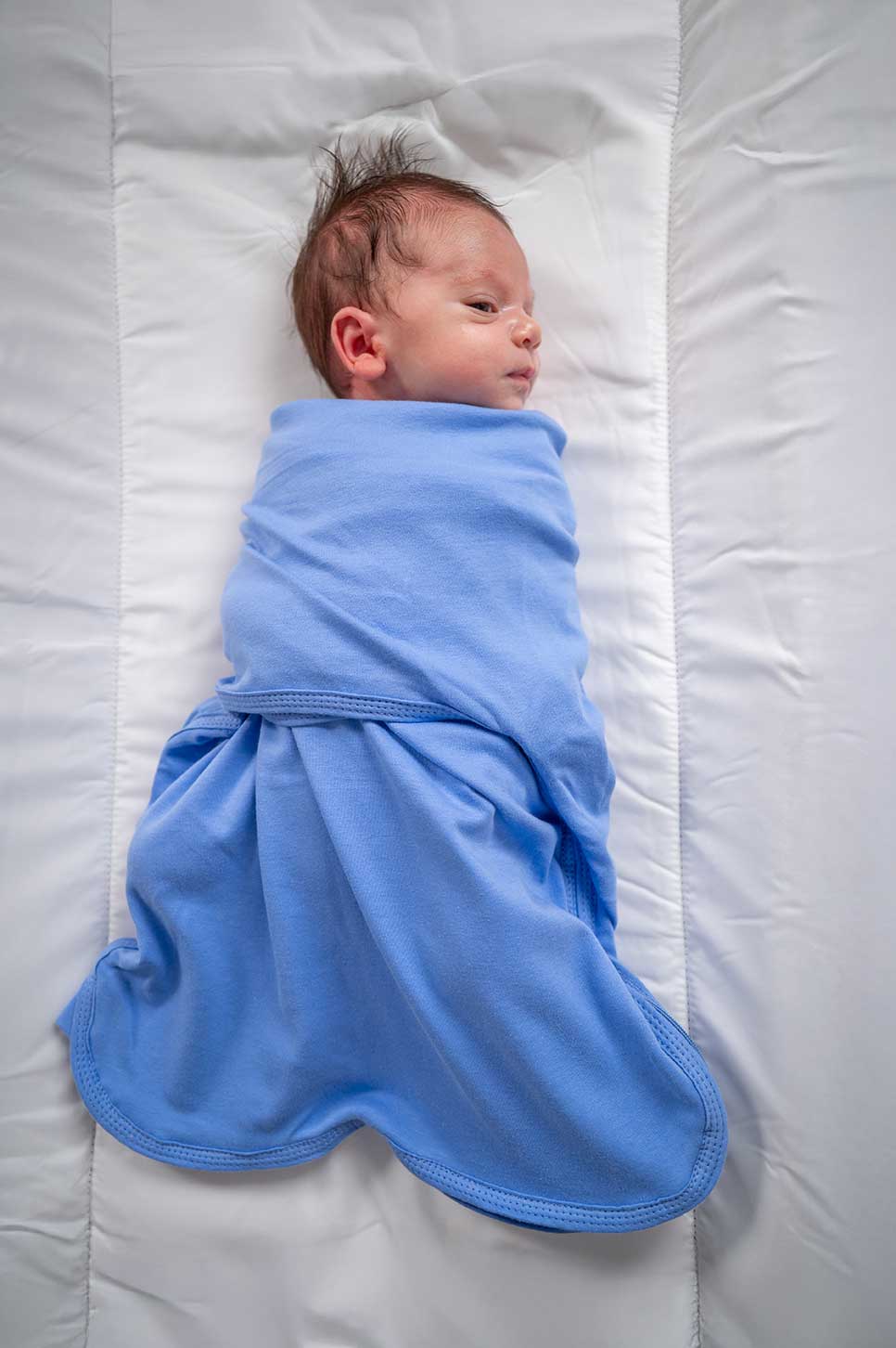 Bliss Snug: Set of 2 Swaddles VROOM / Blue