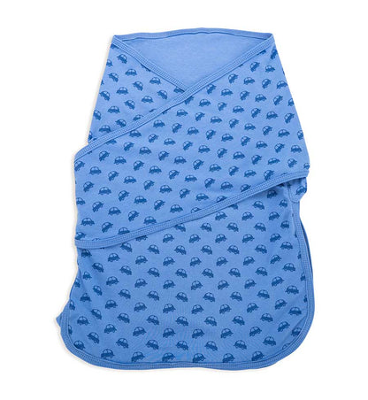 Bliss Snug: Set of 2 Swaddles VROOM / Blue