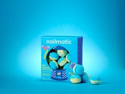 Nailmatic mini effervescent bath bombs flower power