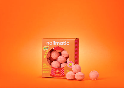 Nailmatic mini effervescent bath bombs sweet mango