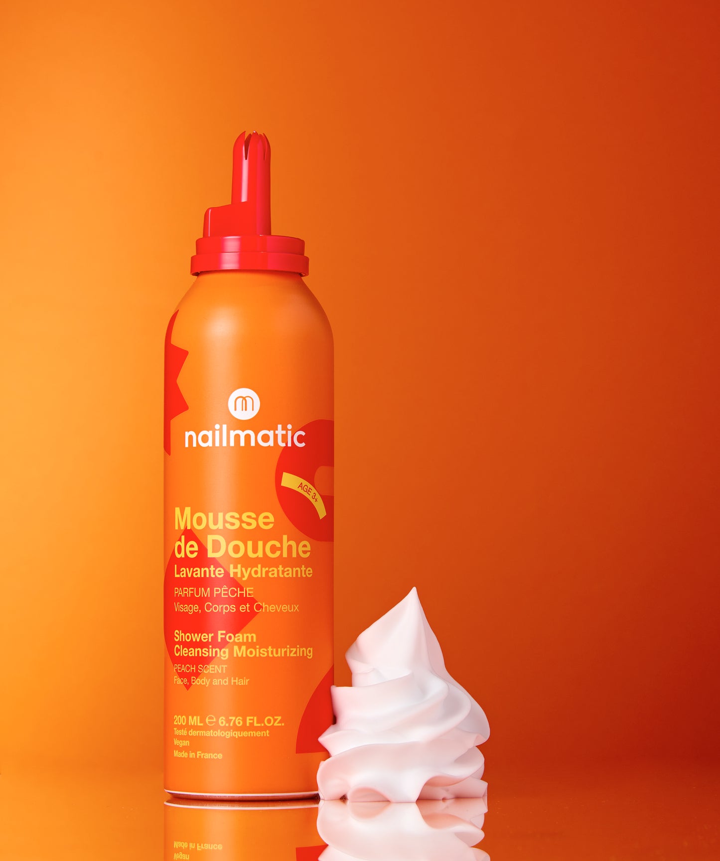 Nailmatic shower foam peach