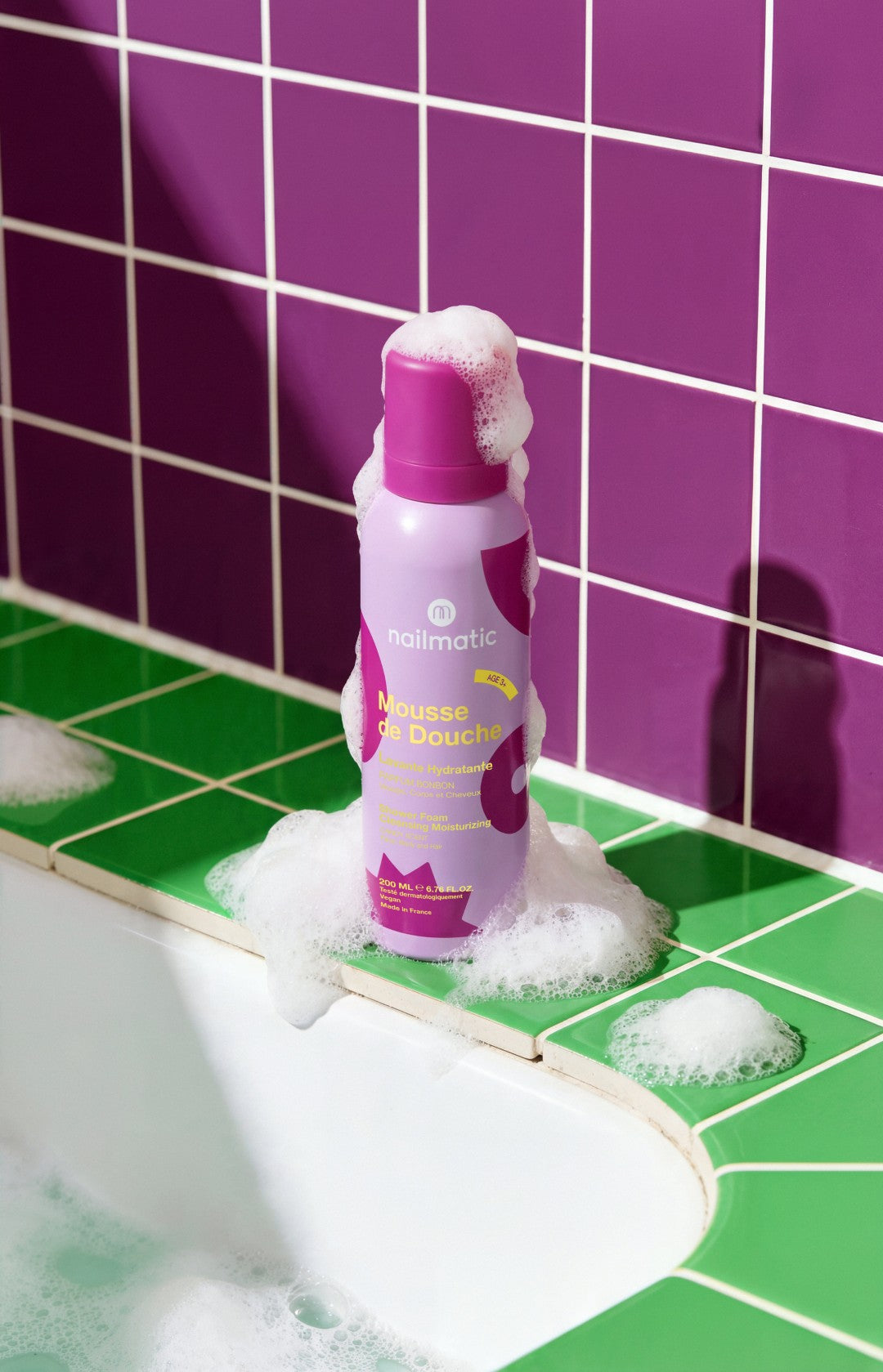 Nailmatic shower foam candy