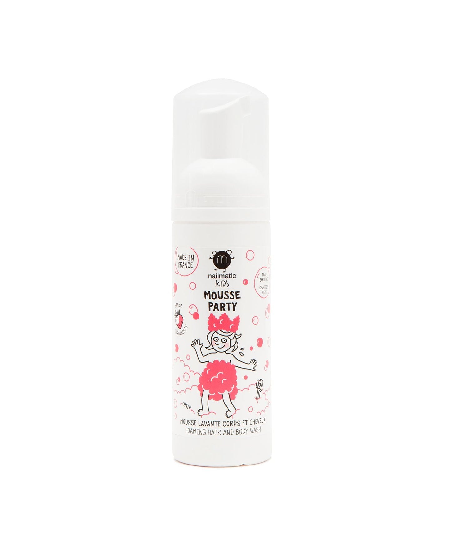 nailmatic KIDS - Strawberry Hair & Body Mousse