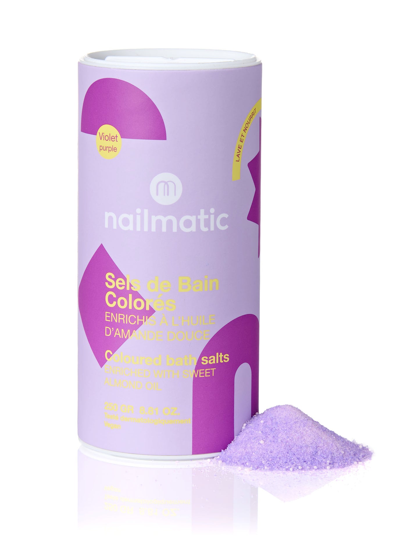 Nailmatic Purple Foaming & Coloured Bath Salt