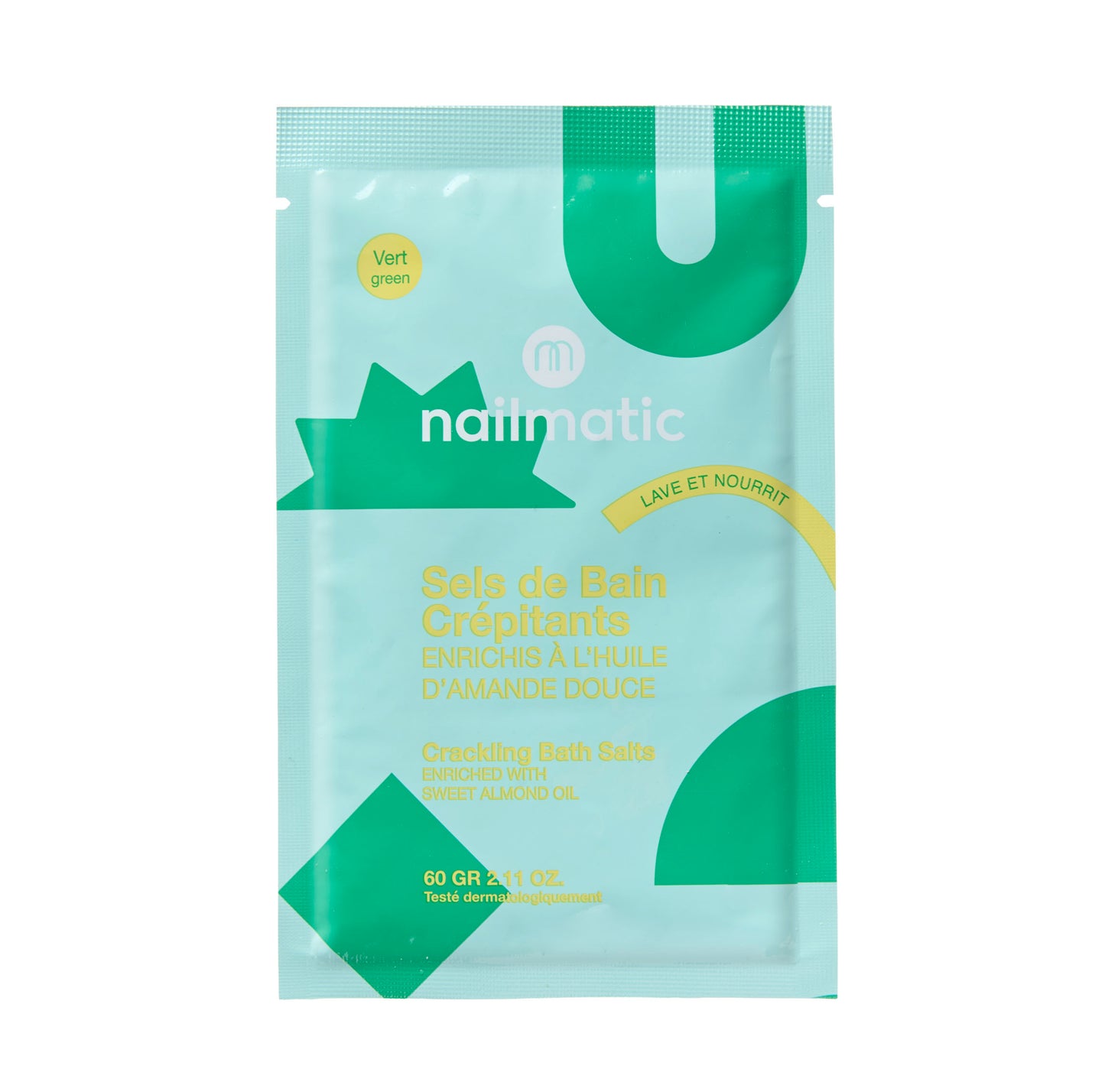 Nailmatic Green Crackling Bath Salts
