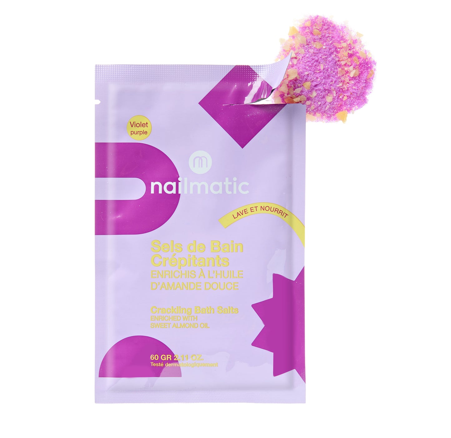 Nailmatic Violet Crackling Bath Salts