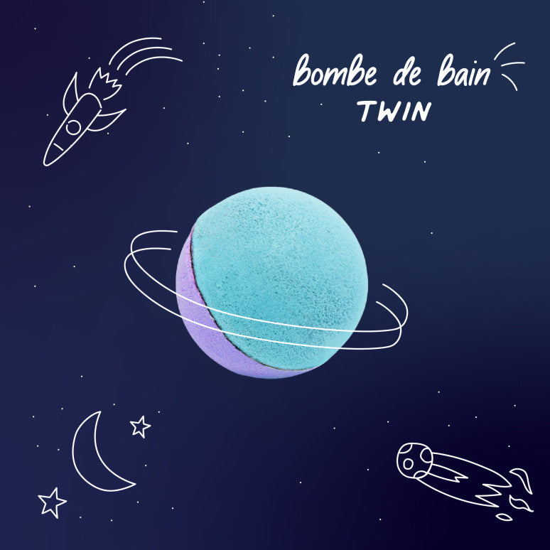 nailmatic Bath Bomb Twin - Blue & Violet