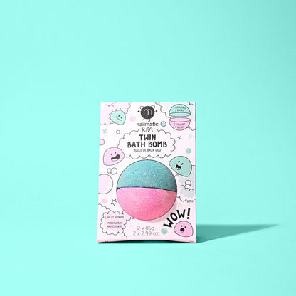 nailmatic Bath Bomb Twin - Pink & Lagoon Green